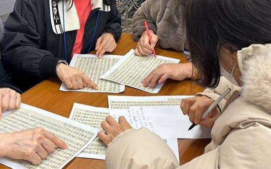 North Korean ministry students practice Bible translation as part of their training and discipleship.
