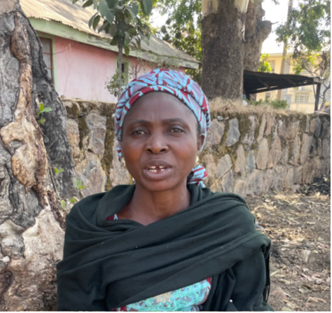 Victoria lost her husband in an Islamist attack and now struggles to provide for her family.
