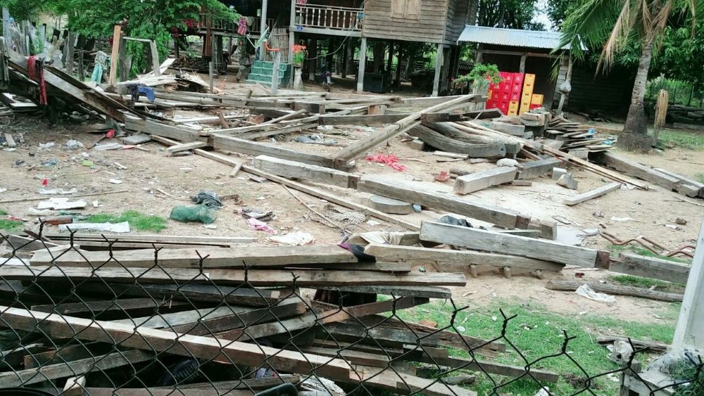 Villagers in Laos destroyed this home when its Christian owners would not recant their faith.