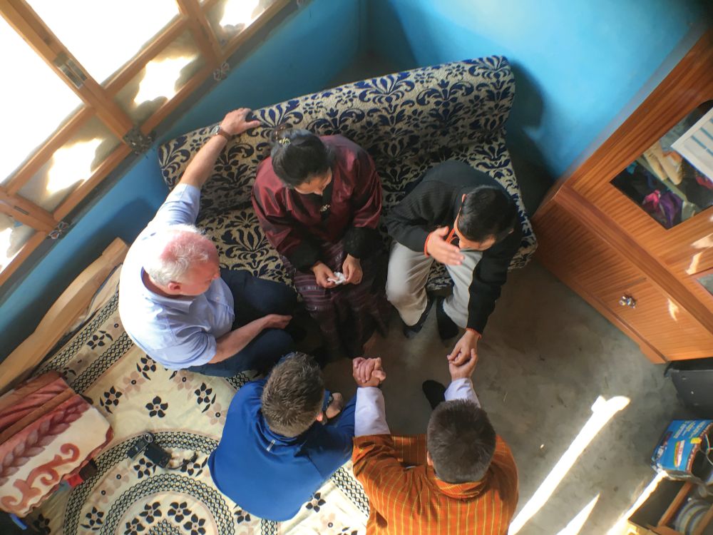 Prayer is a weapon against fear and discouragement in Bhutan.