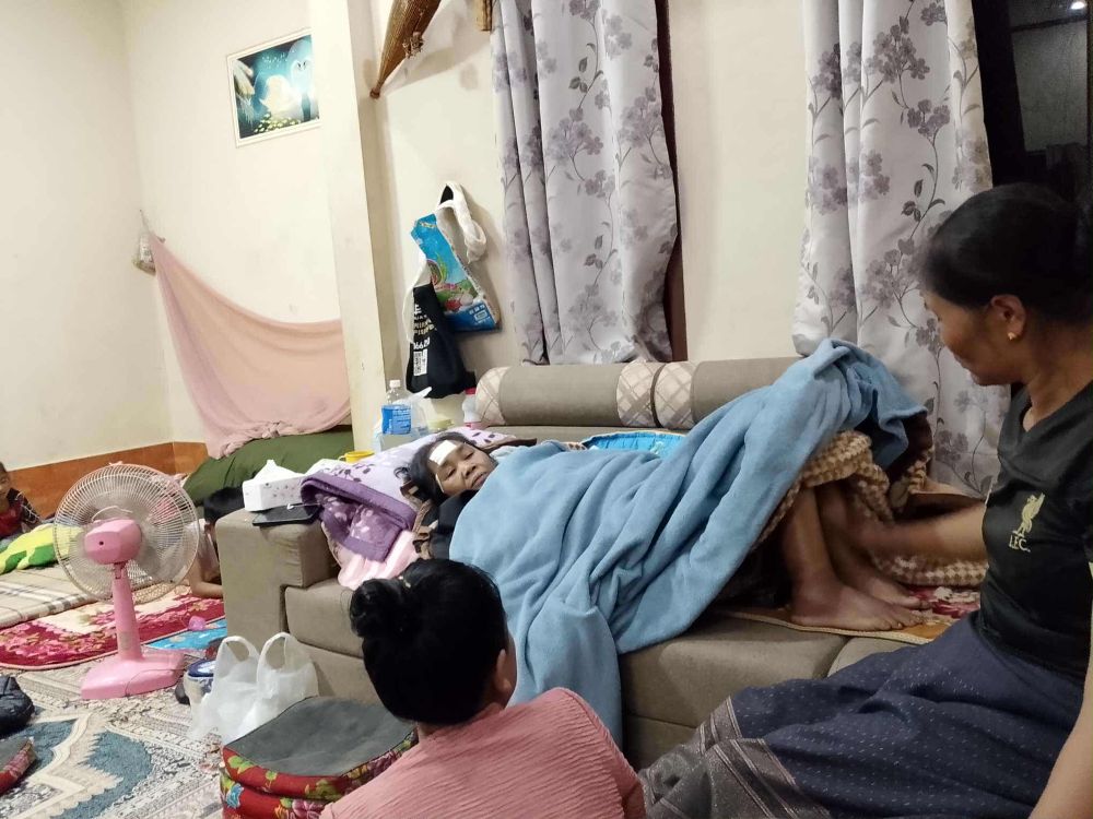 Though weakened by cancer, Chan continues to worship the Lord and pray.