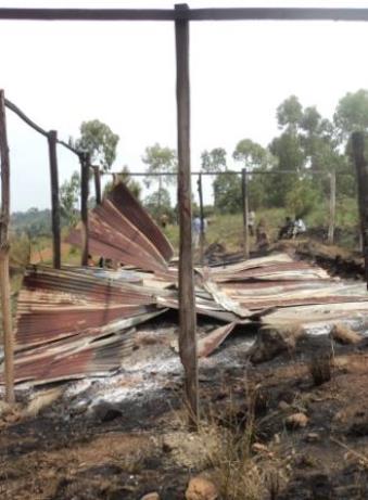 This was one of seven churches burned down in Tanzania by suspected Islamic extremists