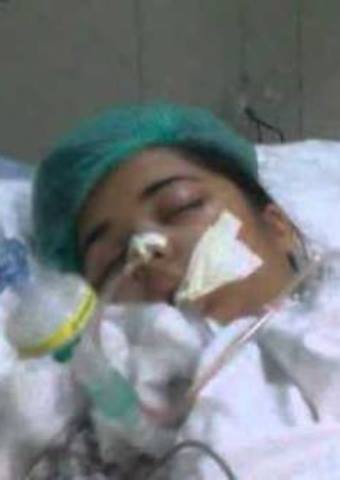 A Christian woman attacked in India was hospitalized for serious injuries.