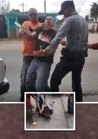 An image showing the arrest of Mario Felix Lleonart Barroso