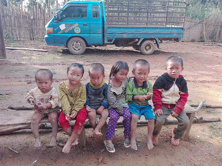 These are some of children of the evicted Christian families.
