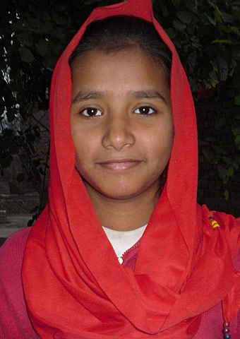 A young girl from the Middle East.