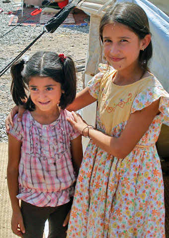 Syrians like these children, face danger even in refugee camps.